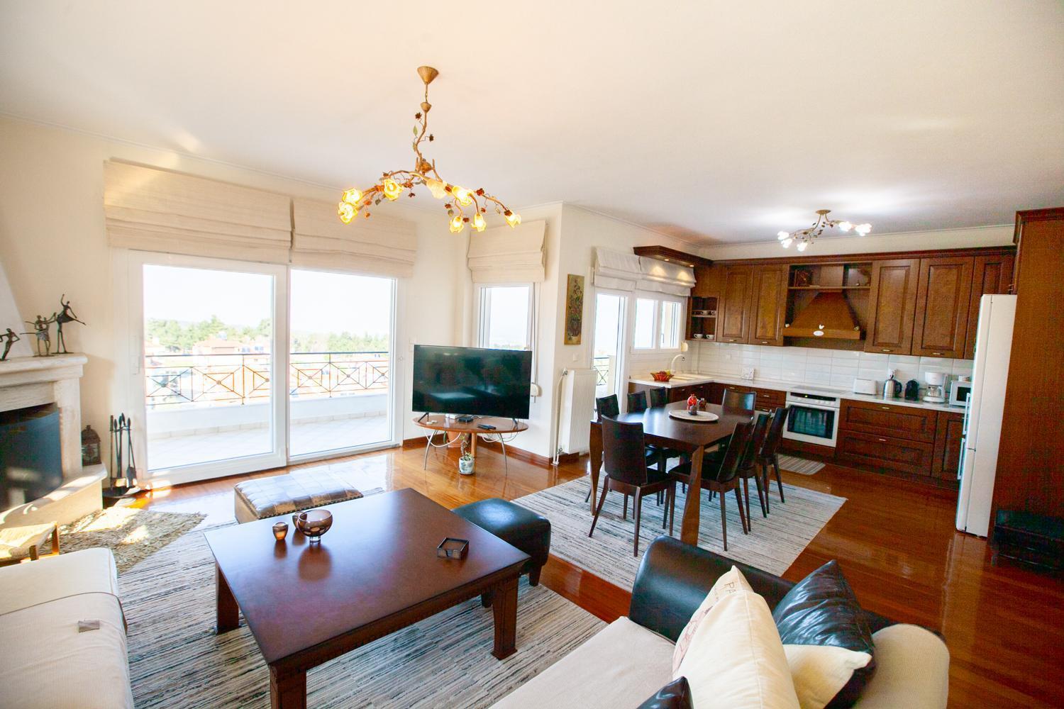Rodon Apartment With Great View, Sauna And Jacuzzi Litóchoron Buitenkant foto